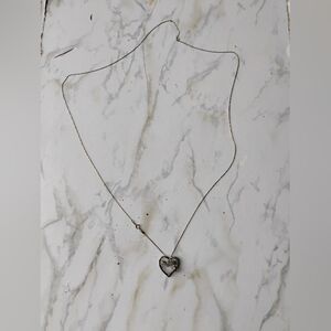 Mom Heart Script Pendant